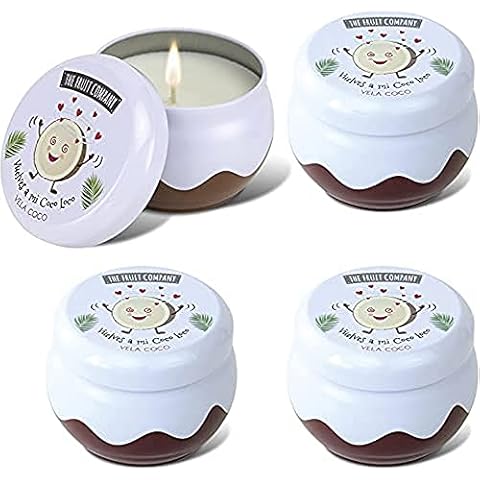 THE FRUIT COMPANY Vela Perfumada Coco en lata de 150 gr con extractos naturales Cover