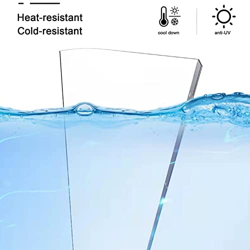 Auvent de porte invisible en polycarbonate incurvé pour abri de pluie extérieur - 4