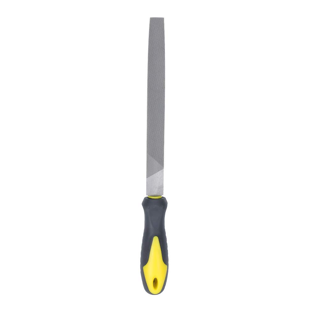 Set di lime da 18 pezzi in acciaio ad alto tenore di carbonio per legno, metallo, vetro e ceramica - Include 4 lime grandi a triangolo piatto, semitonde e tonde con 14 lime di