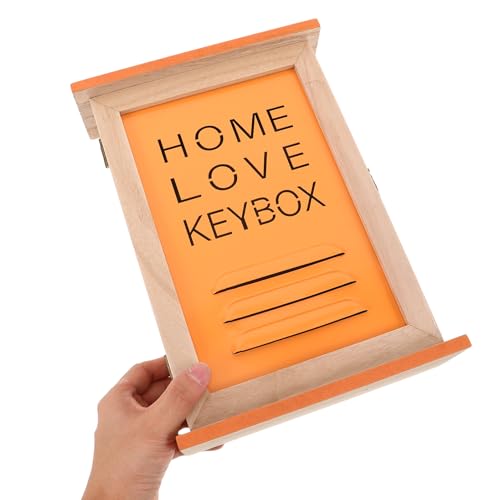 Caja organizadora de llaves de madera de pared para la entrada de casa 5