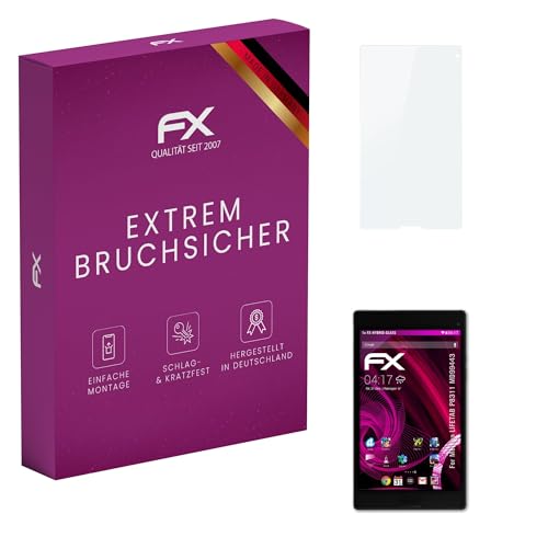 atFoliX Glasfolie kompatibel mit Medion LIFETAB P8311 MD99443 Bildschirmfolie, 9H Hybrid-Glass FX Schutzpanzer Folie