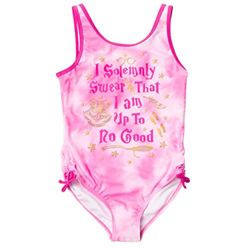 Harry Potter Girls One Piece Tie Dye Bathing Suit Little Kid to Big Kid