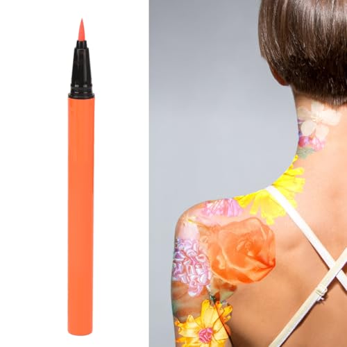 Delineador Srliya fluorescente naranja mate rápido secado miniatura 3