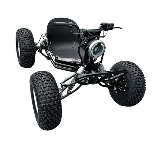Zyliathor Electric Go Kart, 48V 1500W Off-Road, 3-Speed with 8' Alloy Wheels,...