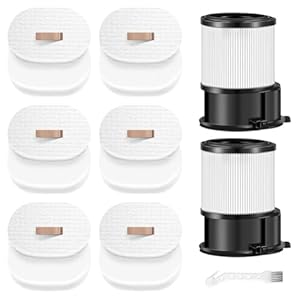 Lawnoval Filter-Ersatz für Shark Cordless Powerdetect Clean Leere leichte Reiniger Modelle für IP1251, IP3251, IP1250, Ip3252, Filterset Staubsauger Filter Ersatzteile