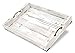 Boxwood Brothers Large 20 x 14 Inch Ottoman Tray, Distressed White Farmhouse, Solid Pine Serving Tray with Padded Feet and Bronze Handles