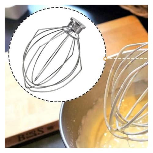 Varillas K5AWW para KitchenAid 5QT batidor de acero inoxidable de bol elevable 7