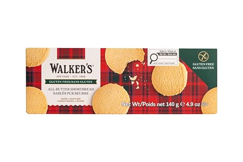 Walker's Biscuits Shortbread tout beurre sans gluten 140g