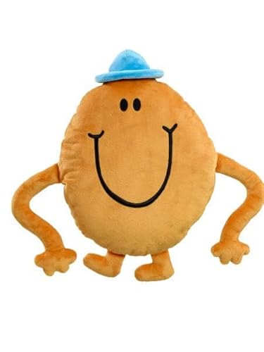 Rainbow Designs Mr Tickle Large Sofa Cushion with Stretchy Arms - Classic Mr. Men Character Cushions - Colourful Super-Soft Decorative Cushion for Children's Bedrooms, Living Rooms and Playroom