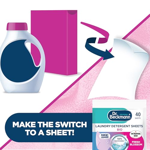 Dr. Beckmann MAGIC LEAVES Laundry Detergent Sheets BIO | Convenient and pre-dosed laundry detergent sheets | Dissolvable & climate neutral | 40 sheets - Image 5