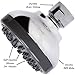Pressure Boosting Shower Head - High Pressure Water Saver Showerhead Best For Low Flow Showers, 2.5 GPM - Chrome
