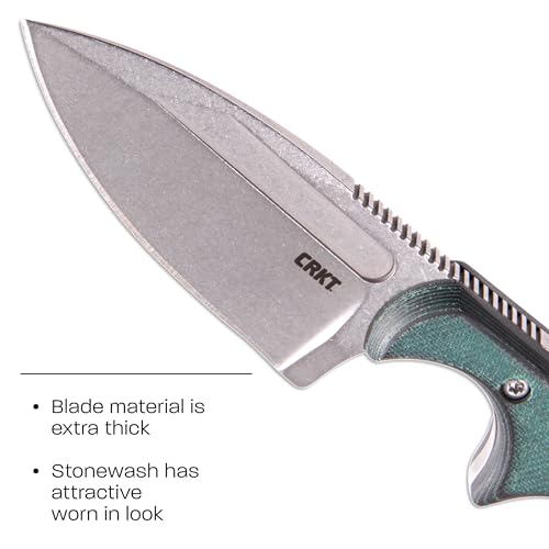 Couteau de cou CRKT Minimalist Spear Point compact avec étui et cordon - 3