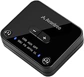 Avantree Audikast Plus Bluetooth 5.0 Transmitter for TV PC with Volume Control, aptX Low Latency Wireless Audio Adapter for 2 Headphones (Optical, AUX, RCA, USB), 100 ft Range