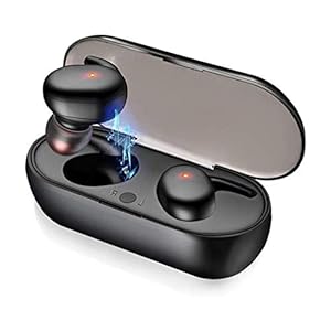 Y30 Bluetooth Draadloze koptelefoon 5.0 Sport Bluetooth Headset Oordopjes Handenvrij Portable met opladen Box 3D Stereo Sound Oortelefoon draadloze Bluetooth (Color : Black)