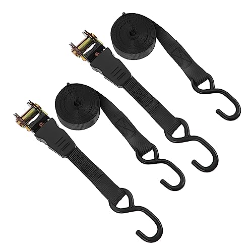 POPETPOP 2 Juegos Correas de Sujeción para Equipaje de Tensor de Carga de Correas Resistentes y para Camiones Motos y Amarre y de Usar