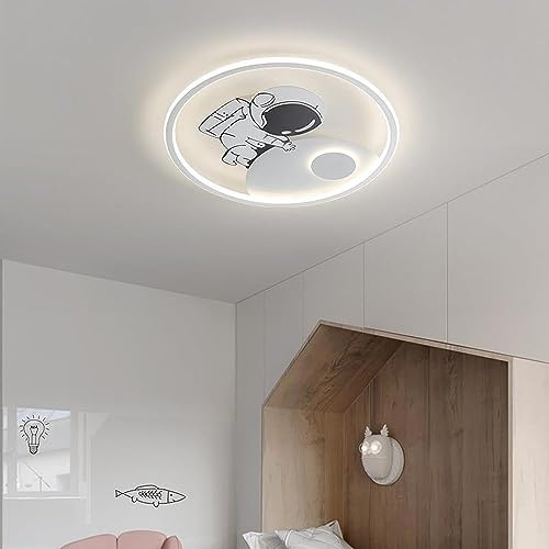 Plafonnier LED astronaute dimmable lampe blanche chambre enfant - 4