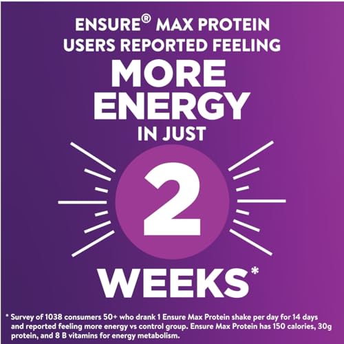 ensure max protein shake  milk chocolate  ready to drink  30g protein for muscle health  1g sugar 4g fiber  11 fl oz 12 pack
