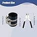 RETEPIF 3 Inch Piston Ring Compressor Tool Car Engine Piston Ring Installer Removal Kit for Car Engine with Piston Installer Plier