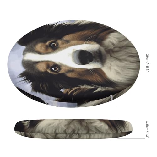 Coussin de sol de méditation rond 39cm en mousse à mémoire de forme