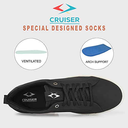 Image of Cruiser Mens Casual Shoes | Trainers Comfortable Trendy Shoes|Classic Sneakers |Step Into Casual Cool | Perfect Pair for Relaxed Days (Blaze)