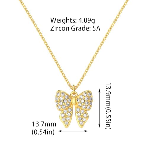 Parure de bijoux papillon plaqué 18 carats avec finition haute joaillerie - 5