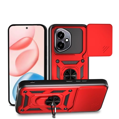 Coque Honor 400 rouge avec cache objectif pour modèle DNY-NX9