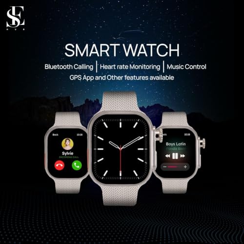 Image of SE HUB Wisme 3 Plus 1 Smart Watch | High Speed Memory Large Storage Rotating Camera SIM Support Wireless Charging Smooth Display Fitness Health Tracking Smartwatch for Men Women Silver