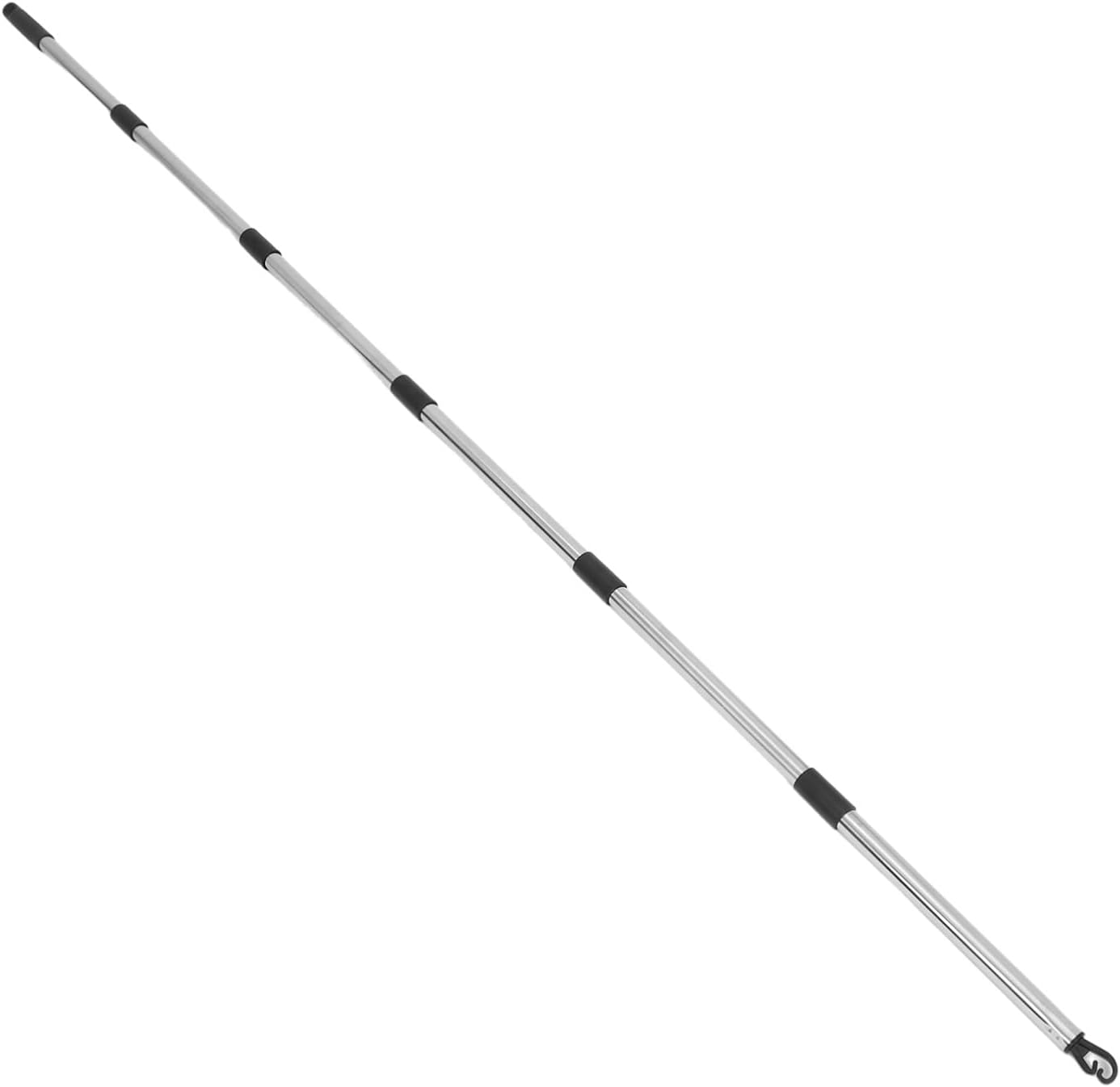 Luxshiny Heavy Duty Outdoor Clothesline Set Weather-Resistant Sturdy Steel with 2.2m Detachable Washing Pole and Drying Clips and Nylon Rope for Camping and Travel Laundry