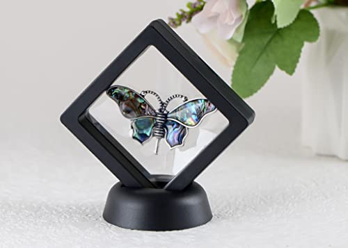 Image of Alilang Abalone Shell Butterfly Insect Brooch Lapel Pins Pendant Scarf Shawl Accessories Wedding Party