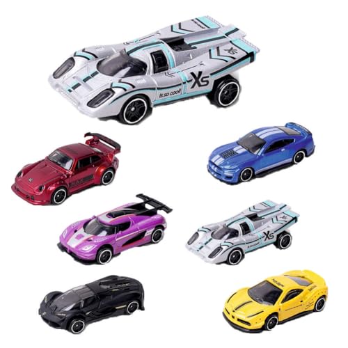 Image of Small Metal Die-Cast Car Set (6 Pieces), 1:64 Scale - Toy High-Speed ​​Metal Cars - Exciting Racing and Movie-Themed Toys for Children,CR1-7051-7056 Torque Master