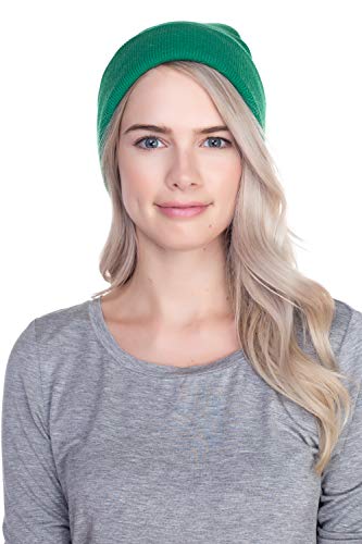 Image of Top Level Beanie Men Women - Unisex Cuffed Plain Skull Knit Hat Cap