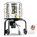 KITCHENER Chicken Plucker De-Feather Remover Poultry & Fowl Food Processor Stainless Steel Heavy Duty Electric 1.2HP 120VAC 280RPM Planetary Gear Motor GFCI Connector 92 Soft Fingers 20" Drum Diameter