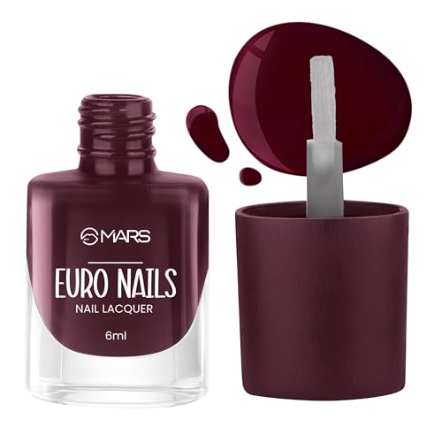 Image of MARS EURO Nail Lacquer | Glossy Gel Finish | Rich Pigmentation | Chip Free | Quick Drying Formula | Long Lasting Nail Polish for Women | (6.0 ml) (Shade-52)