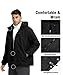 Zoofly Herren Snowboardjacke Skijacke Winterjacke Wasserdicht Outdoor jacken Waterproof Snowboardjacke für Männer Winddicht Schwarz 3XL