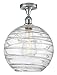 Innovations 516-1C-PC-G1213-12 Extra Large Deco Swirl 1 Light Semi-Flush Mount Part of The Ballston Collection, Polished Chrome