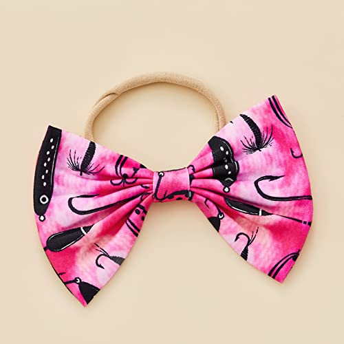 Lxxiashi Western Baby Girl Clothes Set Cow Print Short Sleeve T Shirts Top Shorts Outfit Infant 3Pcs Boho Summer Outfits (Rose Red-Bows Bobbers, 18-24 Months) #TOP5