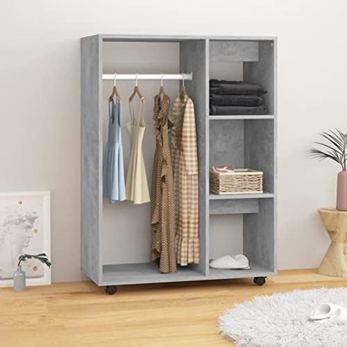 Armoire Penderie Mobile Festnight pour Chambre à Coucher, Salon -...