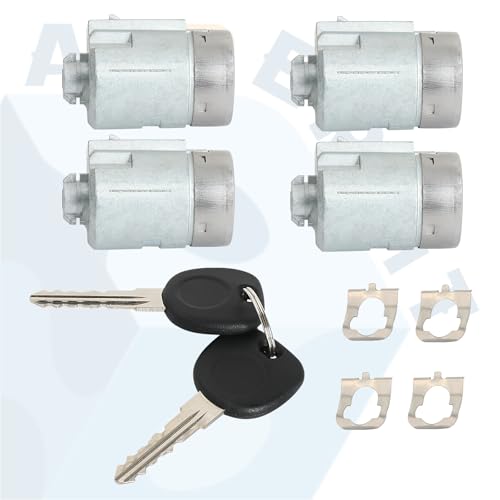 APPERFiT Door Lock Cylinders & Keys for Exterior Door Handle Compatible with Chevrolet Chevy Express/GMC Savana Cargo Van 1500 2500 3500 2001 2002 2003 2004 2005 2006 2007 2008 2009 - Thumbnail 4