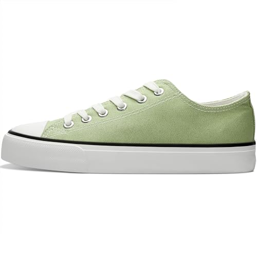 Image of Obtaom Unisex Canvas Shoes Low Top Fashion Sneakers Slip on Walking Shoe
