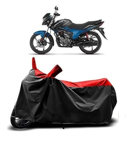 VR Enterprises™- Hero Glamour BS6 Bike Cover with Waterproof and Dust Proof Premium Polyester Fabric_Large Size (RED Stripe) (B08X3SMHG5) Amazon Price History, Amazon Price Tracker