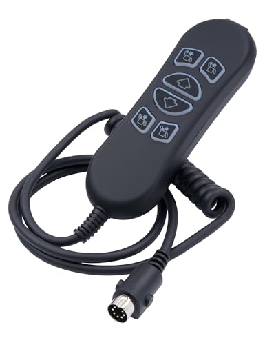 SitzKraft HSW306 Conpatible 6 Button 7 Pin Remote Controller Replacement Hand Wand for Power Recliner (Version A)