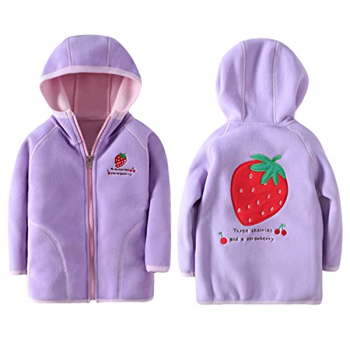 ANIMQUE Kinder Jungen Mädchen Polar Fleece Jacke mit Kapuze...