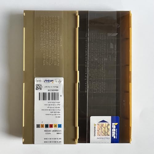 Lames carbure GIF 8.00E-0.80 IC808 haute résistance pour alliages et inox
