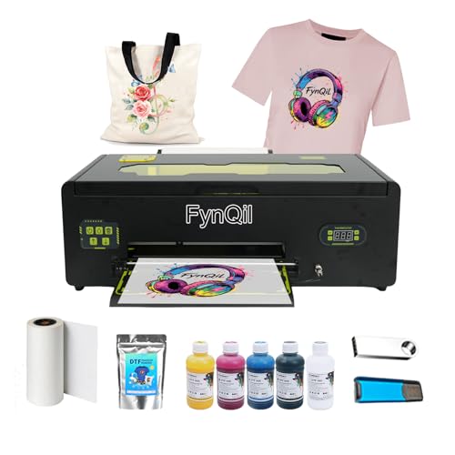 Fynqil A3 DTF Printer for Beginners A3 R1390 DTF Printing Machine...