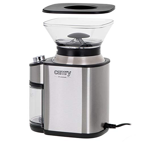 Adler Camry Cr 4443 Coffee Grinder Burr Grinder Black Silver - 2