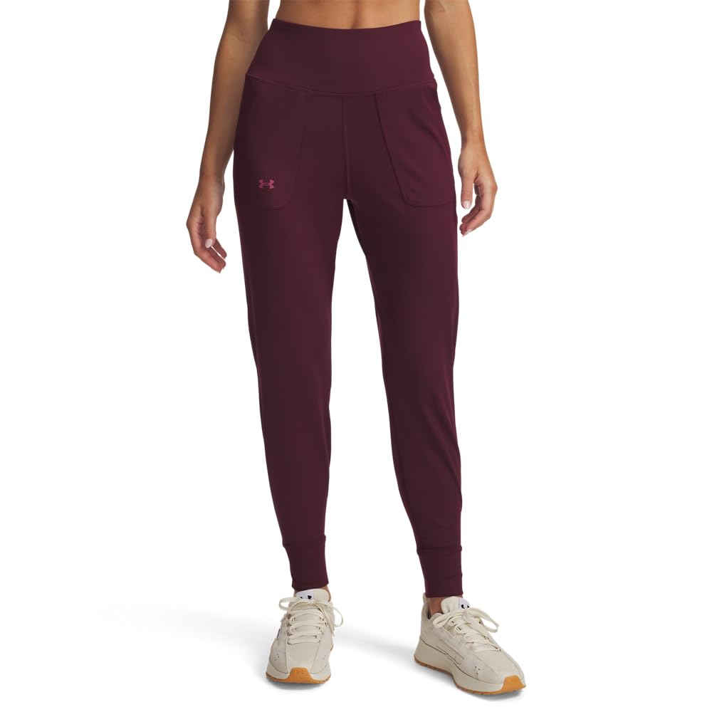 Under Armour Womens Motion Joggers, (600) Dark Maroon / / Fuchsia Dusk, XL