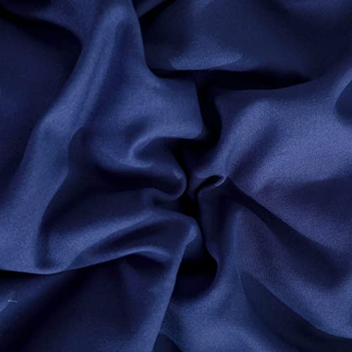 Image of NTBAY Queen Duvet Cover Set, 1 Duvet Cover and 2 Pillow Shams, Soft Brushed Microfiber Comforter Cover with Zipper Closure, Navy Blue