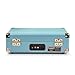 Crosley CR8005D-TU Cruiser Deluxe Vintage 3-Speed Bluetooth Suitcase Vinyl Record Player Turntable, Aqua