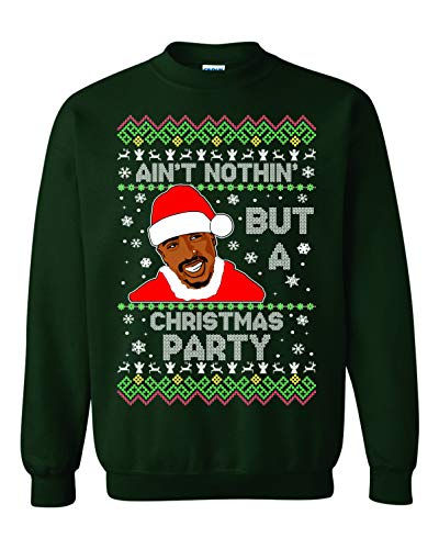Freedomtees Ain't Nothing But A Christmas Party Funny Rap Ugly Christmas Unisex Sweatshirt2
