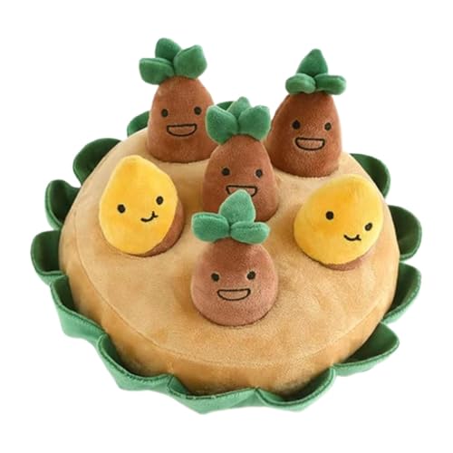 Dog Enrichment Puzzle, Squeaky Potato Snuffle Mat Toy, Interactive Plush Puzzle Toy, Multifunctional Patch For Small, Medium, La